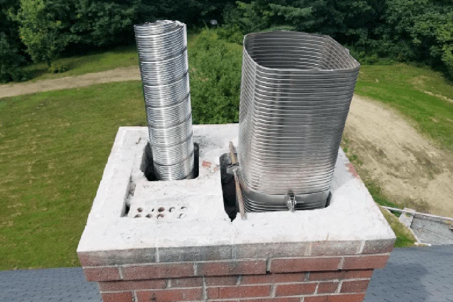 chimney relining contractors framingham newton springfield worcester watertown massachusetts four seasons masonry & roofing