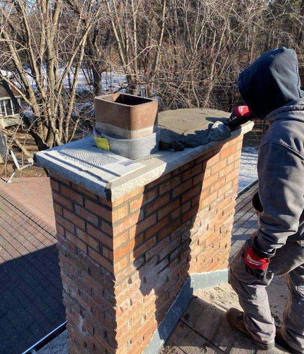 chimney repairs & rebuild contractors framingham newton springfield worcester watertown massachusetts four seasons masonry & roofing